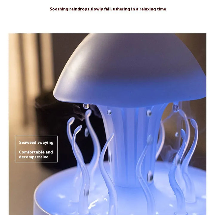Rotating Water Drop Aroma Diffuser Colorful Night Lamp