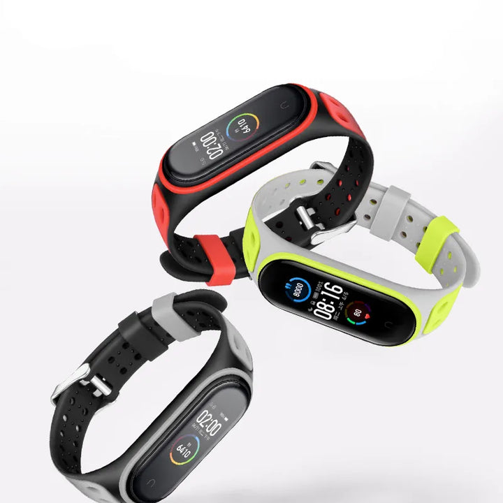 Silicone Smart watchband for xiaomi mi band 7 6 5 4 Wristband Mi band  replacement belt correa for XIOmi mi band 3 4 5 bracelet