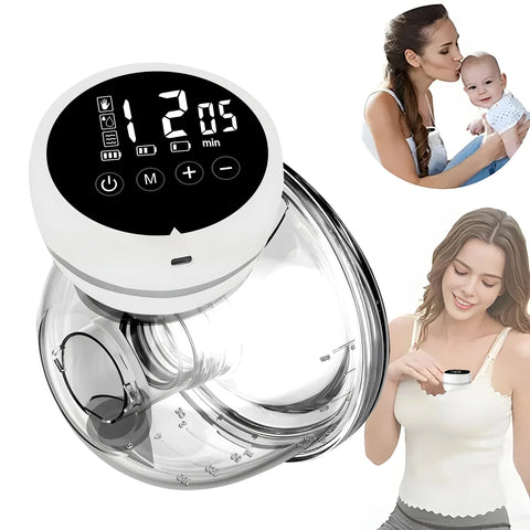 Wearable Electric Breast Pump Painless Double-Sided, Fully Automatic, Hands-Free Breast Collector for Breastfeeding