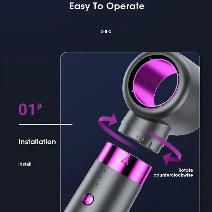 2025 Electric Hair Dryer 5in1 Multifunctional Hair Straightener Negative Ion Hair Care Curler Blow Dryer Styling Set Strong Wind