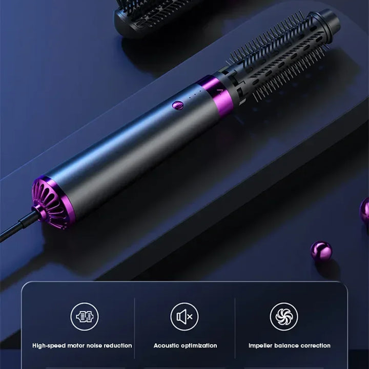 2025 Electric Hair Dryer 5in1 Multifunctional Hair Straightener Negative Ion Hair Care Curler Blow Dryer Styling Set Strong Wind