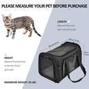 Mala de Transporte Mochila para Cão e Gato Pequeno — Aprovada para Voo