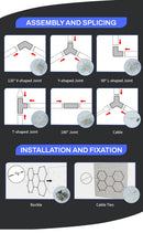 Hexagon LED Garage Light