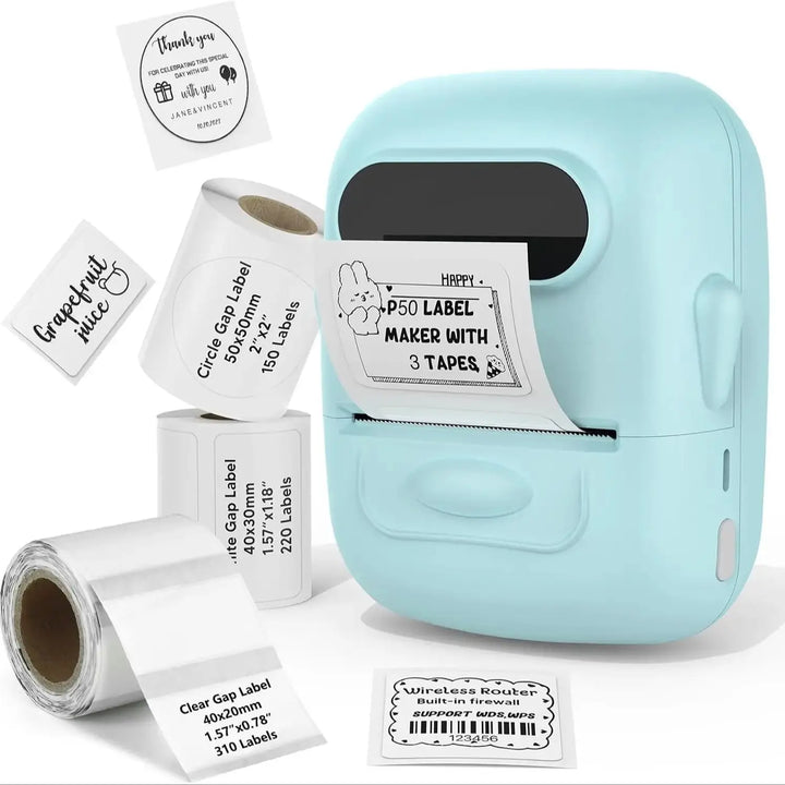 MARKLife P50 Thermal Wireless Label Printer Portable Bluetooth Sticker Mini Printer Barcode Label Maker Price Tag Printers DIY