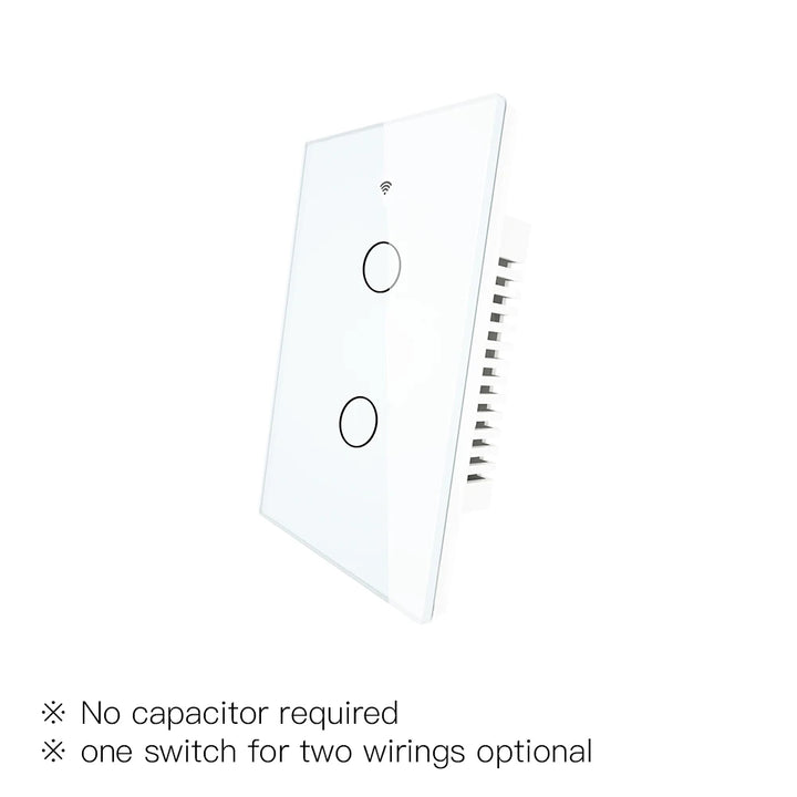 MOES ZigBee Touch Smart Light Switch With Neutral/No Neutral , US Wall Switch No Capacitor Smart Life/Tuya Works with Alexa