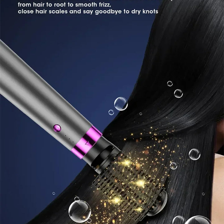 2025 Electric Hair Dryer 5in1 Multifunctional Hair Straightener Negative Ion Hair Care Curler Blow Dryer Styling Set Strong Wind