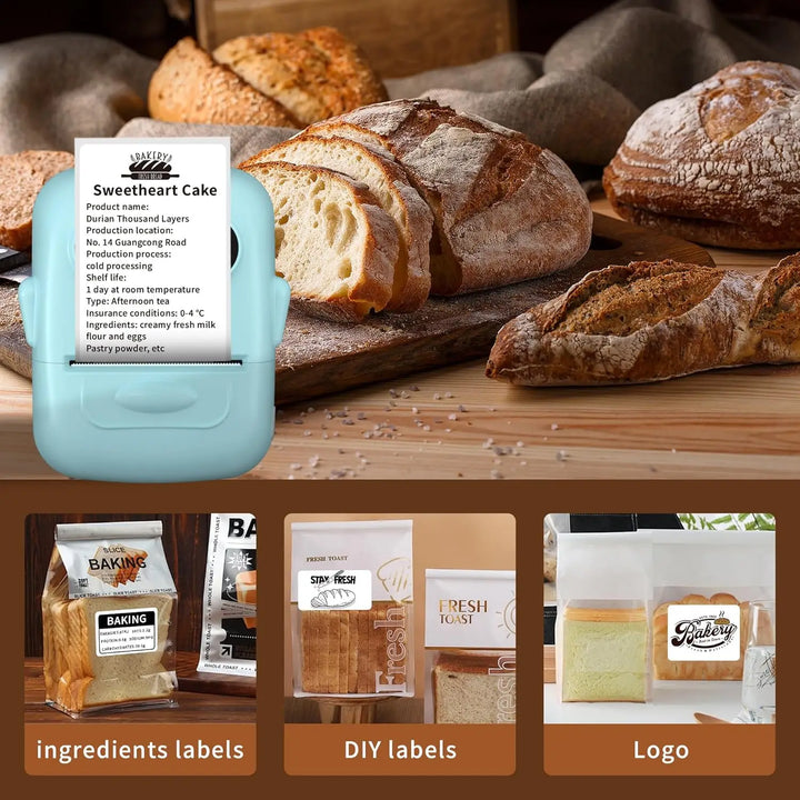 MARKLife P50 Thermal Wireless Label Printer Portable Bluetooth Sticker Mini Printer Barcode Label Maker Price Tag Printers DIY