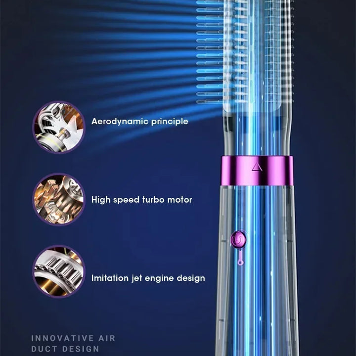 2025 Electric Hair Dryer 5in1 Multifunctional Hair Straightener Negative Ion Hair Care Curler Blow Dryer Styling Set Strong Wind