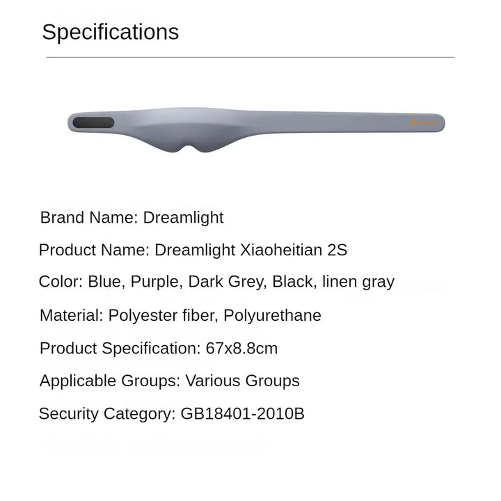 Xiaomi Dreamlight 2S Generation Full Shading Relaxing Eye Mask Sleeping Mask Block Out Light For Sleeping Aid Eye Mask Portable