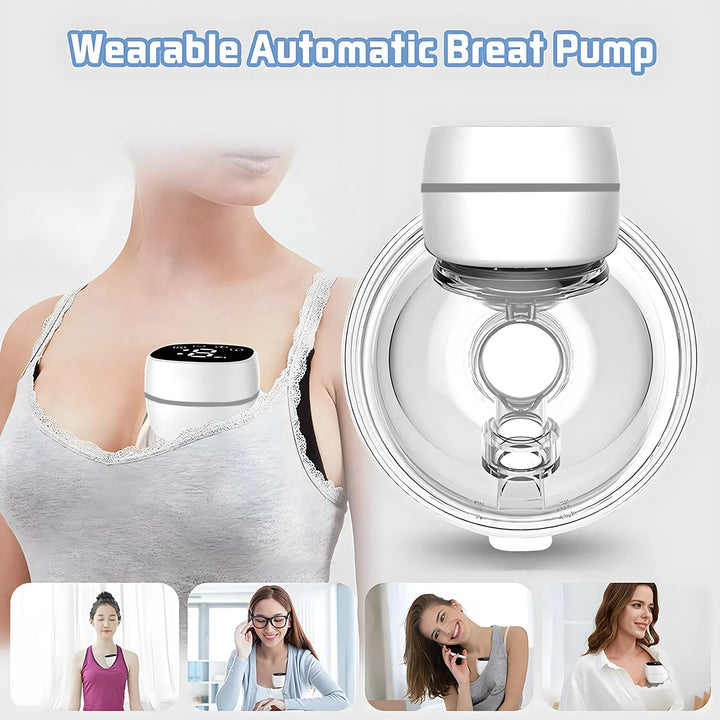 Wearable Electric Breast Pump Painless Double-Sided, Fully Automatic, Hands-Free Breast Collector for Breastfeeding