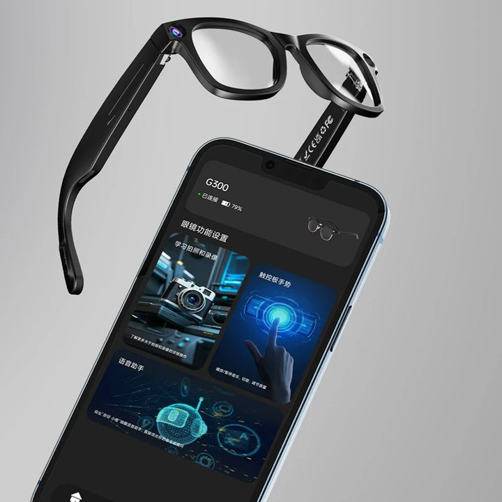 Xiaomi 4k Smart AI Bluetooth Glasses HD 800W pixel Shooting Waterproof Camera Photo Video Voice Call Translation Smart Glasses