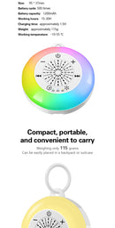 Máquina de Ruído Branco para Bebé - Luz Noturna e Sons