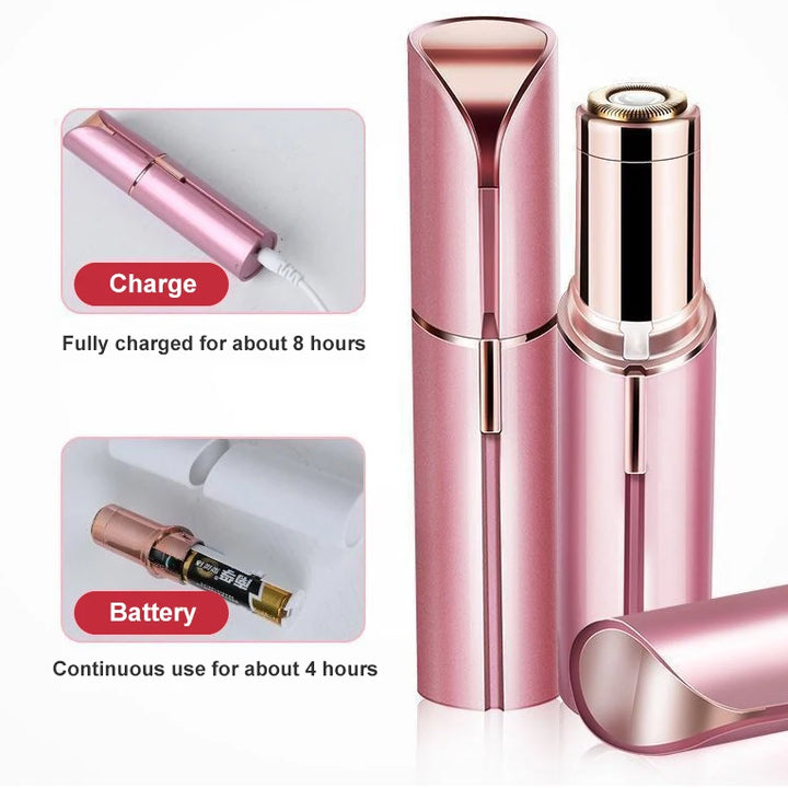 Electric Eyebrow Trimmer Mini Eye Brow Epilator Facial Lipstick Shape Hair Removal Portable Women Painless Razor Shaver Tool