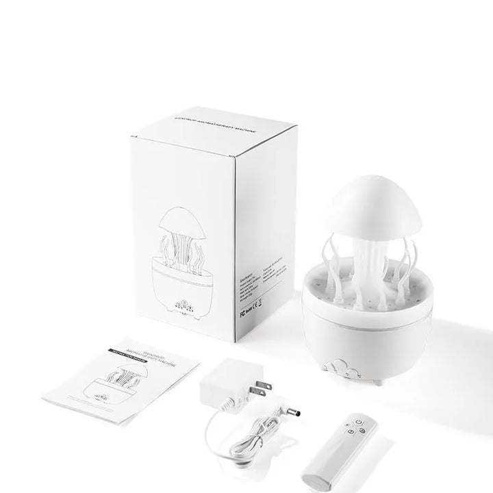 Rotating Water Drop Aroma Diffuser Colorful Night Lamp