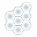 Hexagon LED lighting Ceiling Light Honeycomb Tub for Garage Barbecue Shop Barbershop Gym Car Detailing Showroom 4S Workshop